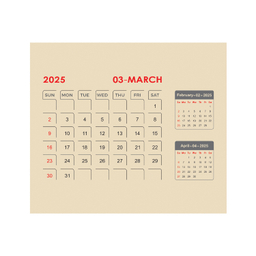 تقویم رومیزی سال 1404 پدیده نقش همراه با گل خشک