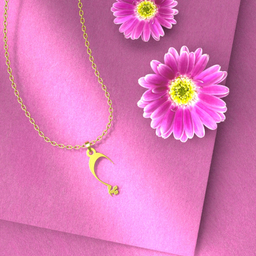 گردنبند طلا 18 عیار زنانه مدوپد مدل حرف ش کد I3-1-1700