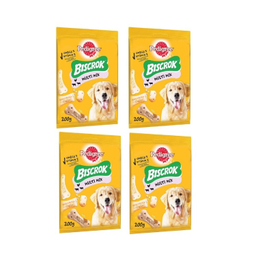 تشویقی سگ پدیگری مدل بیسکوراک Biscrock pedigree وزن 200 گرم بسته 4 عددی