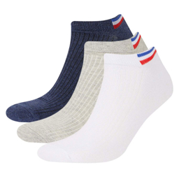 جوراب ساق بلند مردانه دفکتو مدل Trainer بسته 3 عددی