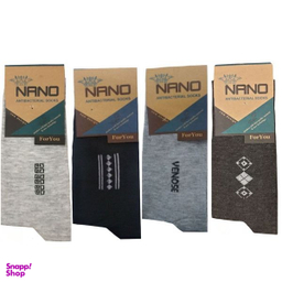 جوراب مردانه مدل نانو نخی اسپرت ساق بلند بسته 12 عددی