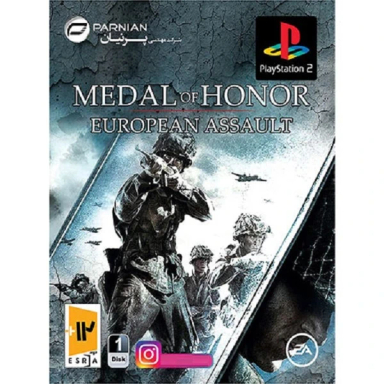 بازی پلی استیشن 2 MEDAL OF HONOR EROUPEAN ASSAULT نشر پرنیان