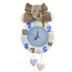 ساعت دیواری کودک نی نی سیس مدل فیل کد W-F/AB