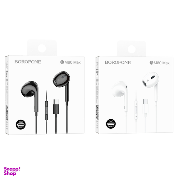 هندزفری باسیم بروفون مدل BM80 MAX Type-C طول 1.2 متر