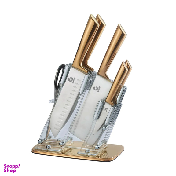 سرویس چاقو آشپزخانه 8 پارچه جی فی نی کد N.G.08