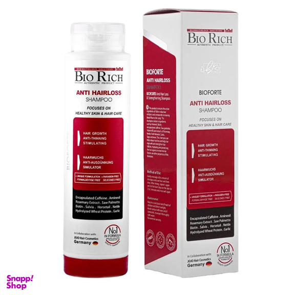 شامپو مو بایوریچ مدل Anti Hair Loss حجم 250 میلی لیتر