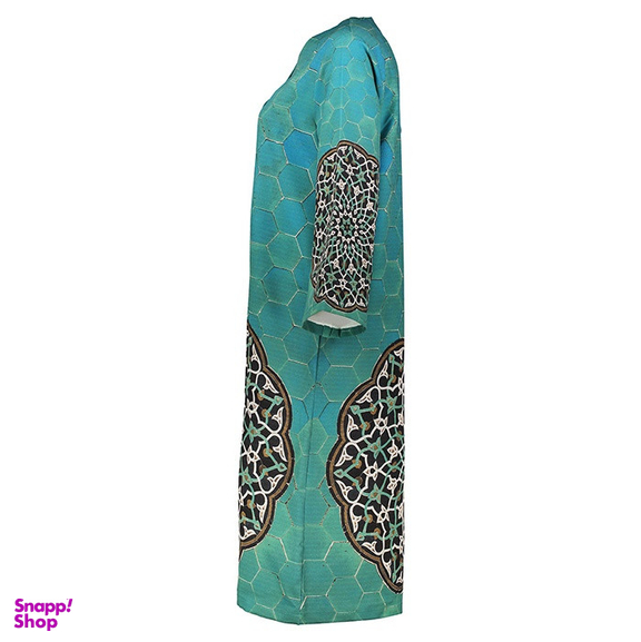 مانتو زنانه پارسی مدل کاشی فیروزه