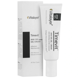 کرم ضد چروک ویتالیر مدل Timevit AHA 10% Gel-Cream حجم 30 میلی لیتر