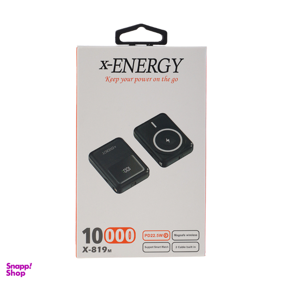 پاوربانک مغناطیسی ایکس-انرژی مدل X-819M 22.5W ظرفیت 10000 میلی آمپر ساعت