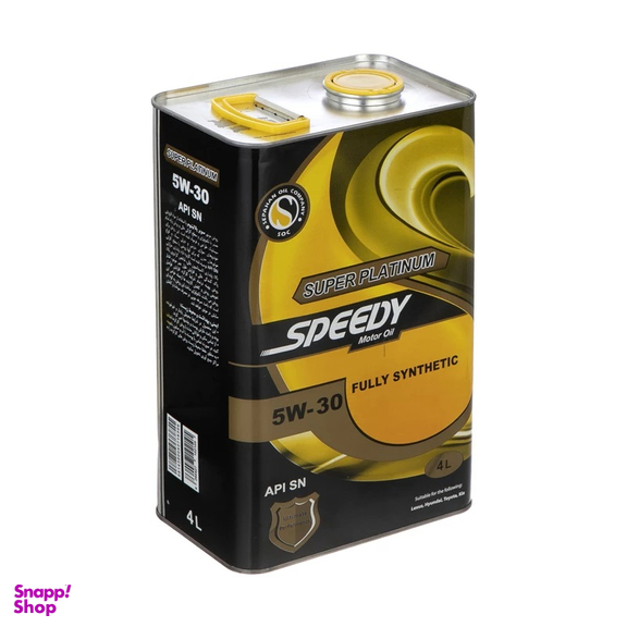 روغن موتور اسپیدی مدل سوپر پلاتینیوم 5W-30 SN حجم 4 لیتر