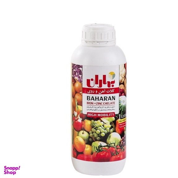 کلات آهن و روی بهاران مدل chelate fe+zn حجم 1 ليتر