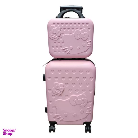 چمدان طرح کیتی برجسته کد 00200 مجموعه ۲ عددی