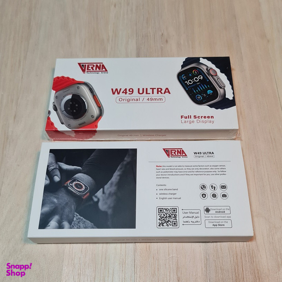 ساعت هوشمند ورنا مدل W49 Ultra