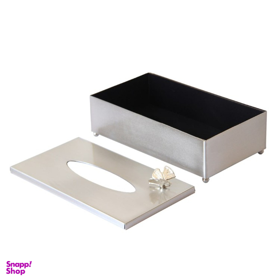 جا دستمال کاغذی سالینو مدل پروانه نیکل کد N-413