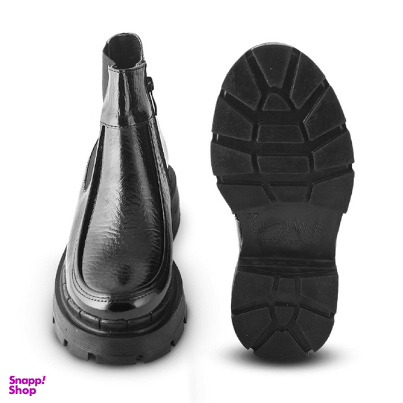 نیم بوت زنانه چرم رادیس مدل ستیلا کد 659-M.VR رنگ مشکی