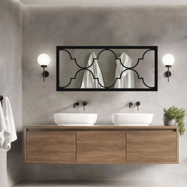 آینه سرویس بهداشتی الف مدل نیم قد همراز کد ALF