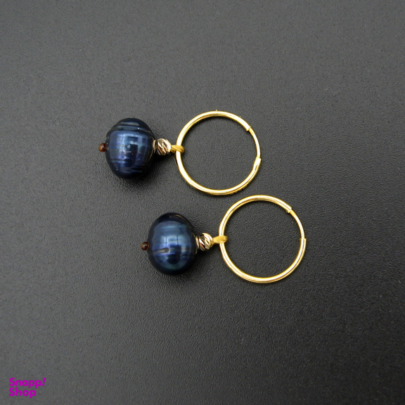 گوشواره طلا 18 عیار زنانه کاپانی مدل ke027