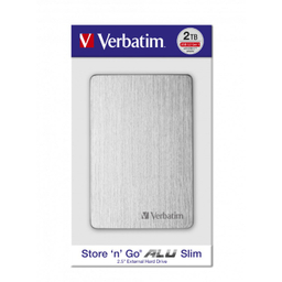 هارد دیسک اکسترنال ورباتیم مدل ALU SLIM ظرفیت 2 ترابایت