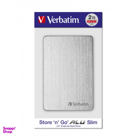 هارد دیسک اکسترنال ورباتیم مدل ALU SLIM ظرفیت 2 ترابایت