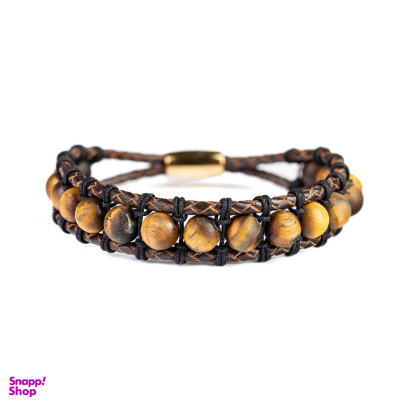 دستبند مردانه الون مدل تایگر چوبی کد P08006015010A