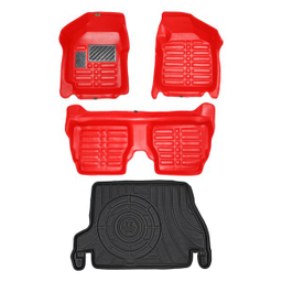 کفپوش پنج بعدی خودرو پانیذ مدل EVA مناسب پراید به همراه کفپوش صندوق