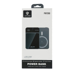 پاوربانک مغناطیسی 22.5 وات لنیز مدل MagSafe PW126D ظرفیت 10000 میلی آمپر ساعت