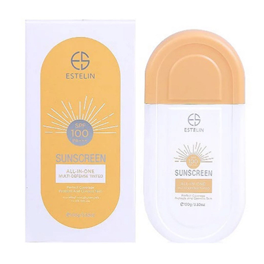 کرم ضد آفتاب رنگی استلین مدل SPF 100 وزن 100 گرم