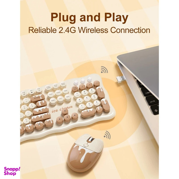 کیبورد و ماوس مافی مدل Ice Cream