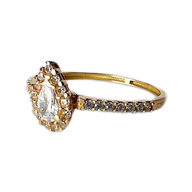 انگشتر طلا 18 عیار زنانه گالری سپینود طرح حلقه مدل RSG6