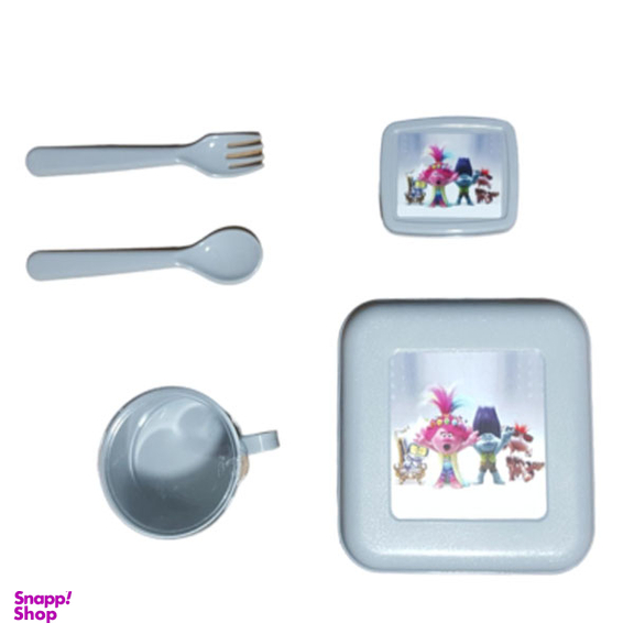 سرویس 5 تکه ظروف غذاخوری کودک مدل ترول ها