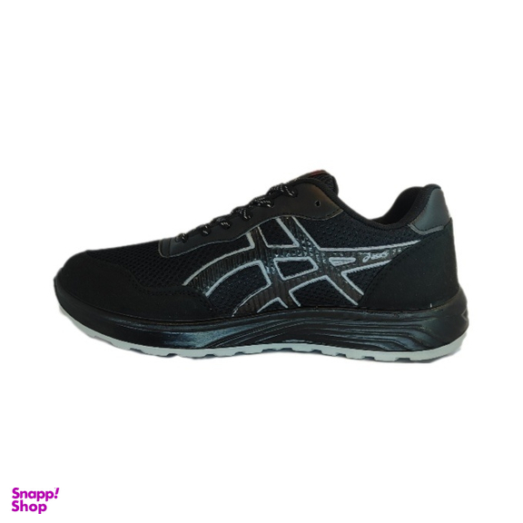 کتانی ورزشی مردانه طرح asics کد kargadan ms01 رنگ مشکی