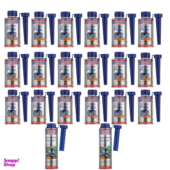 اکتان پلاس و انژکتورشوی لیکومولی مدل Plus حجم 150 میلی لیتر بسته 20 عددی
