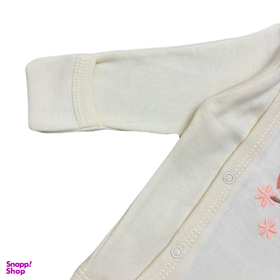 ست 3 تکه لباس نوزادی مدل جوجه و گل کد 0033