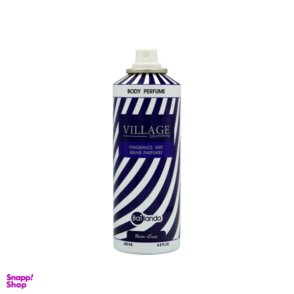 بادی پرفیوم مردانه بایلندو مدل ویلیج حجم 200 میلی لیتر