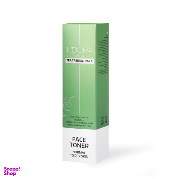 تونر صورت مناسب پوست خشک و نرمال لدورا حجم 200 میلی لیتر