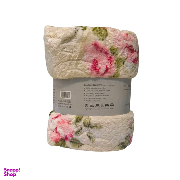 پتو مسافرتی دونفره تیسا مدل لایف کد Bl010217