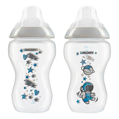 شیشه شیر یومامی مدل Anti Colic گنجایش 330 میلی لیتر بسته 2 عددی