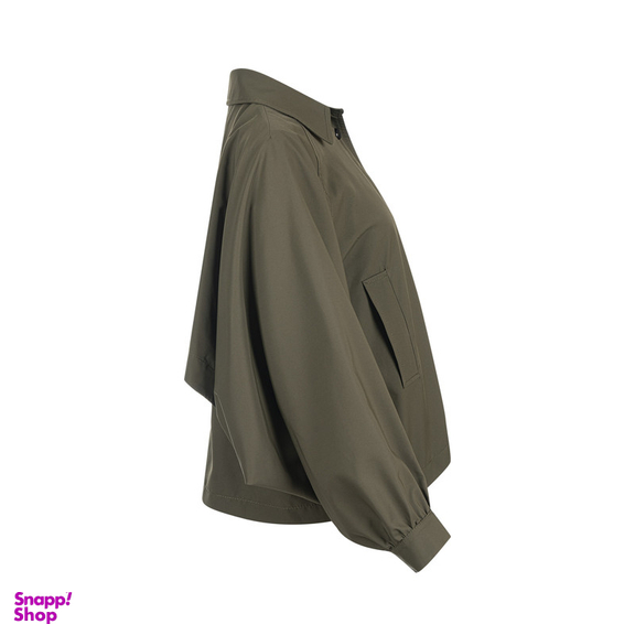 بارانی زنانه سرژه مدل 228146 رنگ یشمی