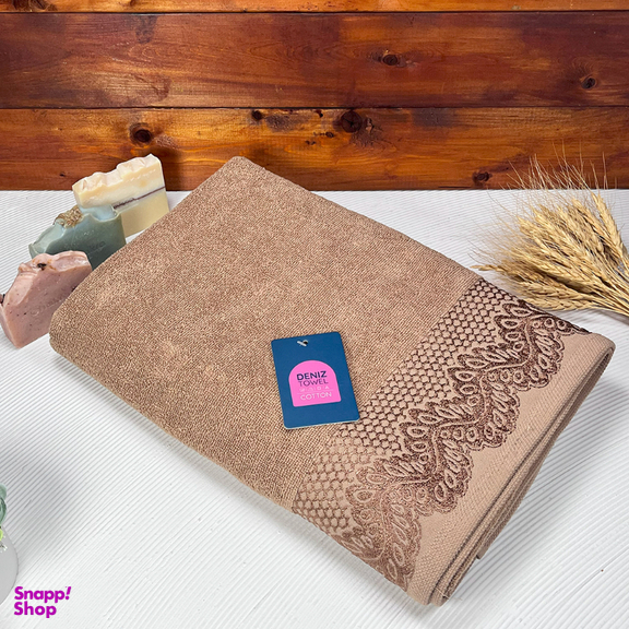 حوله حمام دنیز طرح نازلی سایز 100×155 سانتی متر