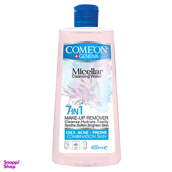 میسلار واتر آرایش صورت کامان مدل Oily Skin حجم 400 میلی‌ لیتر
