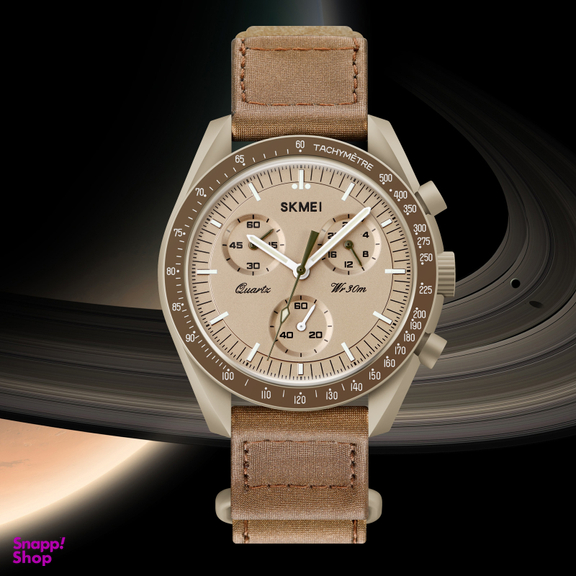 ساعت مچی اسکمی مدل 1982 رنگ خاکی