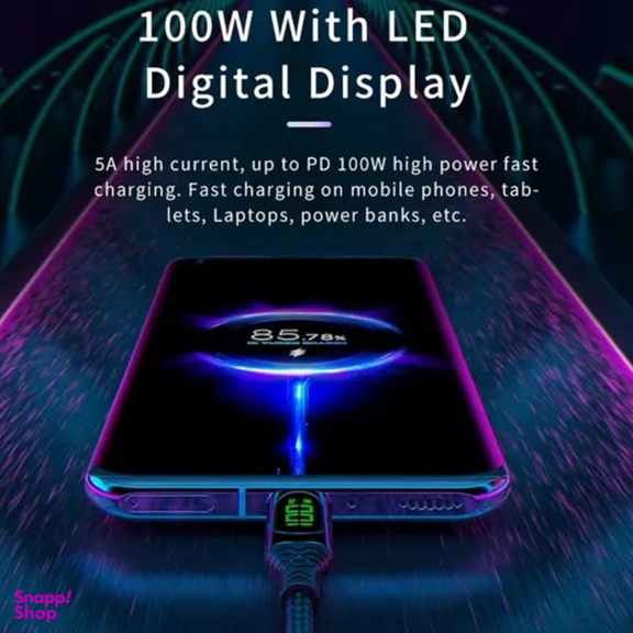 کابل سوپر فست شارژ دو سر Type-C کانفلون مدل DC42 طول 1 متر
