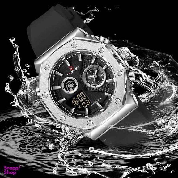 ساعت مچی دیجیتال مردانه نیوی فورس مدل NF9216 S B B