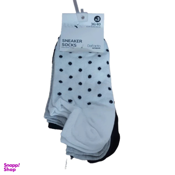 جوراب زنانه ال سی وایکیکی مدل Riccher بسته 3 جفتی