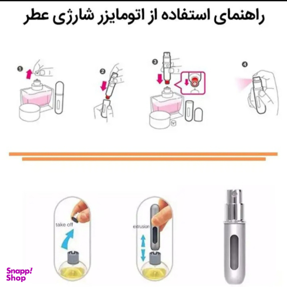 محفظه نگهدارنده عطر مدل اتومایزر کد 020