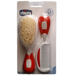 ست شانه و برس کودک چیکو مدل جغجغه دار کد 55