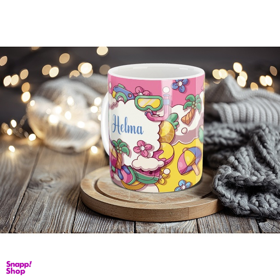 ماگ لاژید مدل اسم حلما کد Summer