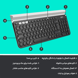 کیبورد بی سیم لاجیتک مدل K780
