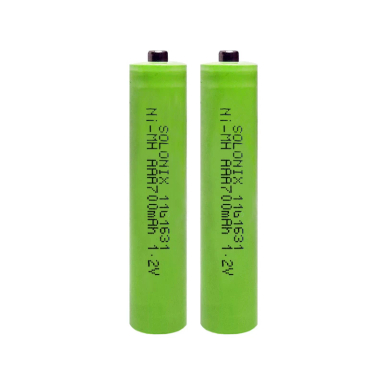 باتری نیم قلمی شارژی سولونیکس مدل Ni-mH 700 mAh بسته 2 عددی