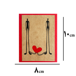 کارت پستال طرح زنجیر عشق کد 8.10